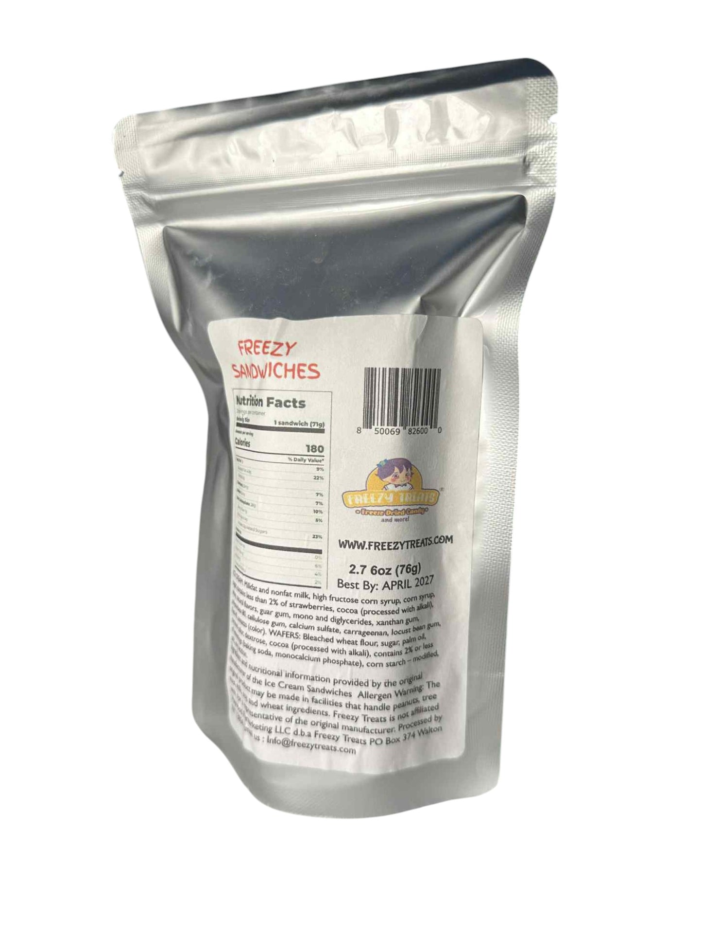 Freezy Sandwiches-Freeze Dried Ice Cream Sandwiches