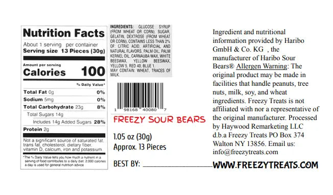 FREEZY SOUR BEARS